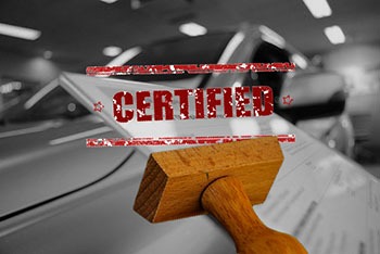 certified pre-owned vehicle certificate illustration