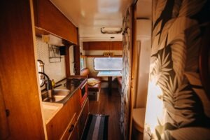 interior of a RV, Lippert componets