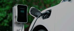 charging station for any EV. Vehicle depicted is not a Jaguar I-PACE.